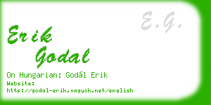 erik godal business card